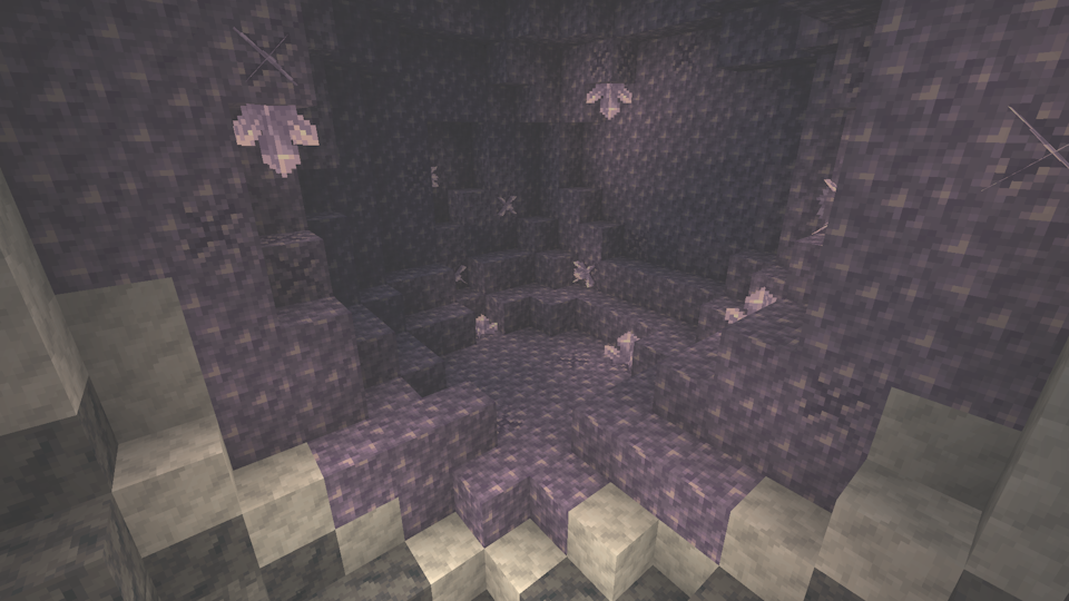Screenshot of an Amethyst Geode