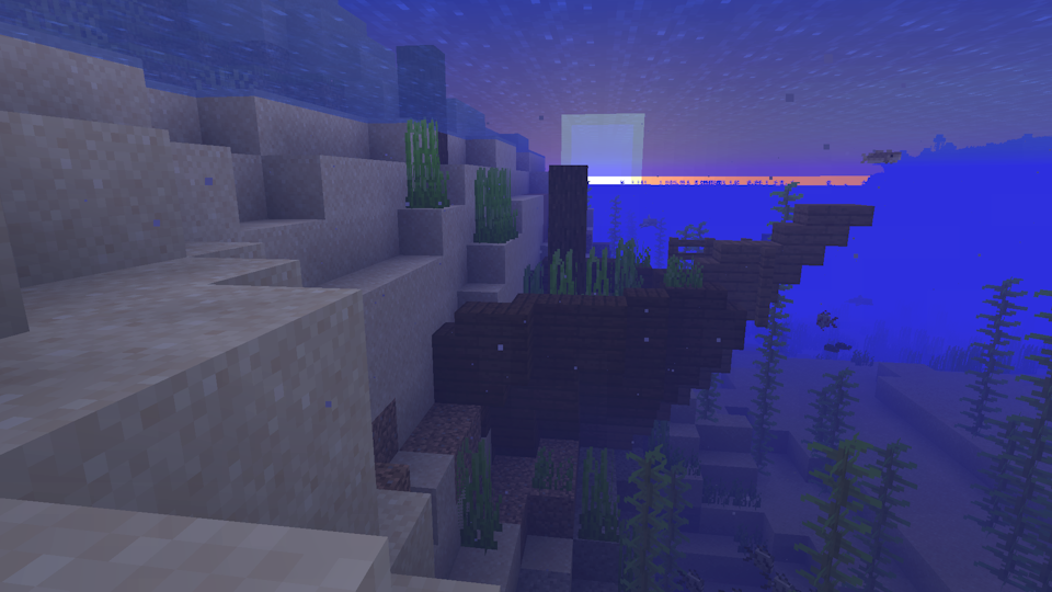 Screenshot of a beached Shipwreck