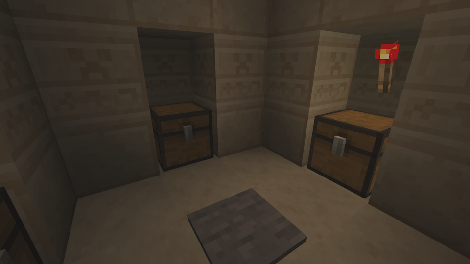 Screenshot of a Desert Pyramid basement