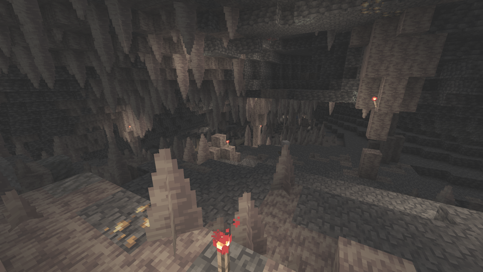 Screenshot of a Dripstone Cave