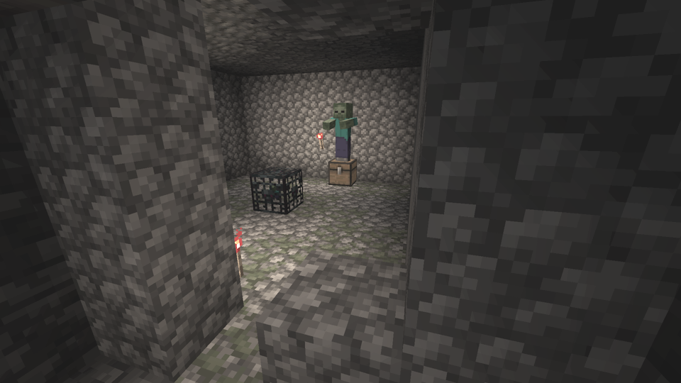 Screenshot of a Monster Room with a Zombie spawner